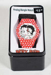 Orologio Bracciale Betty Boop Donna A Polka Punto 2017 Scatola Aperta Inutilizzato 38mm #L054 - Foto 1 di 8