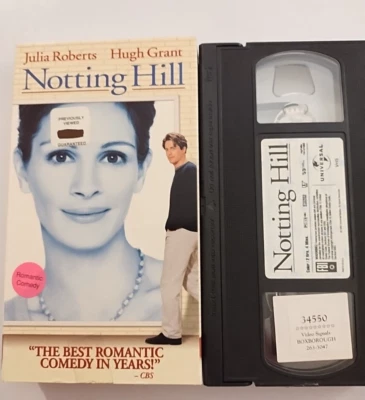 Notting Hill - Julia Roberts, Hugh Grant (VHS) **Buy 2 Get 1 Free** - Image 1 of 2