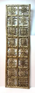 OOAK große handgefertigte Sunburst Holz Volkskunst Boho Wandbild/Leinwand 42" - Bild 1 von 18