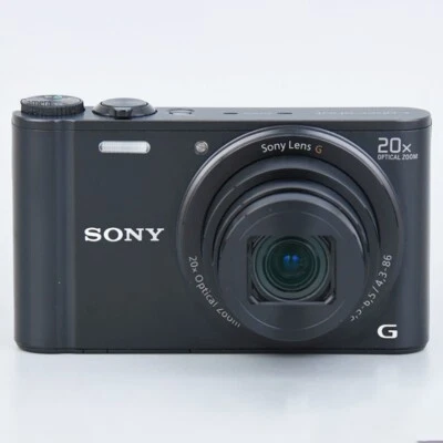 SONY Cyber-shot DSC - WX300 Black 21.1MP 20x Zoom Compact Cam High - Def Imaging - Image 1 of 4