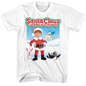 Santa Claus Is Coming To Town Cartoon Movie Fred Astaire Men's T Shirt - Picture 1 of 5