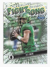 2022 Bowman's Best University Bo Nix Fight Song Insert FS-14 Oregon Ducks