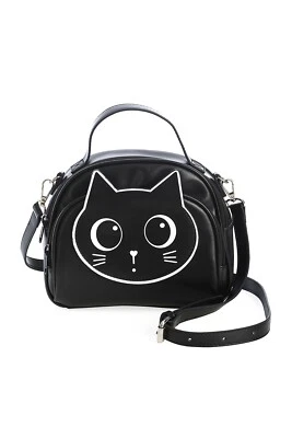Bolso de Hombro Haru Gatito Gato Negro Para Mujer con Bolsillo Frontal Ropa PROHIBIDA Foto 1 de 4