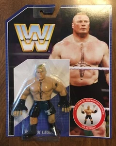 New Sealed Mattel WWE Retro Series 1 Brock Lesnar Wrestling Figure - Picture 1 of 3