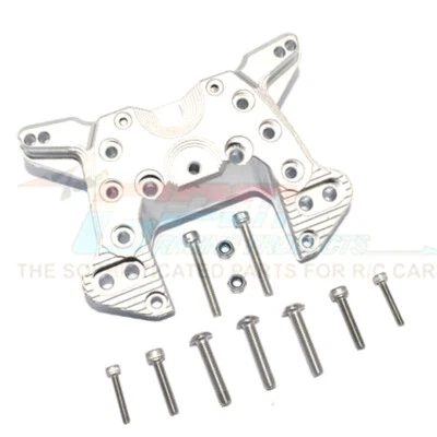 Montaje amortiguador delantero de aluminio GPM Racing plateado: 1/5 KRATON 8S BLX Monster Truck Foto 1 de 4