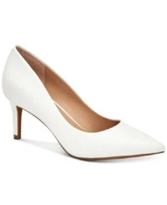 Alfani Women's Cushioned Jeules Pointy Toe Stiletto Pumps Shoes, White Size 12M - Picture 1 of 3