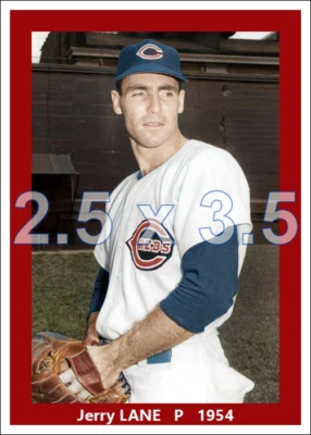 Jerry Lane - 1954 Cincinnati Reds - elige una talla - impresión en color Foto 1 de 3