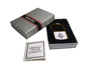 Vintage The Dallas Morning News Barlow Drehverschluss Schlüsselanhänger Halter Gold Neu - Bild 1 von 7