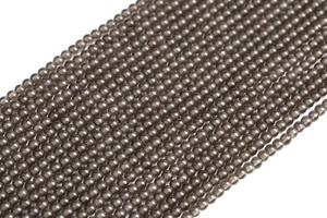 Cuentas sueltas redondas de cuarzo ahumado natural genuino de 2 mm grado AAA 15,5" - Imagen 1 de 4