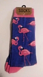 Flamingo Crew Socks fits shoe size 6-12 - Picture 1 of 2