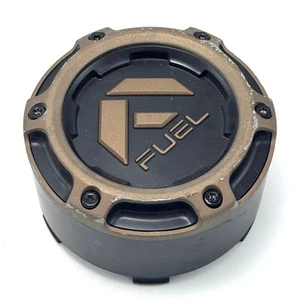 Fuel Matte Black & Bronze Wheel Center Hub Cap 5" Snap In 8 Lug 1005-59 1005-55 - Picture 1 of 5