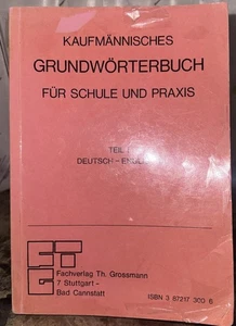 German-English commercial dictionary titled "Kaufmännisches Grundwörterbuch" - Imagen 1 de 5