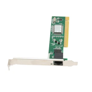 PCIe Network Card Self Adaption 10 100mbps NIC RJ45 Auto Negotiate PCIe Ethe NEW - Afbeelding 1 van 12