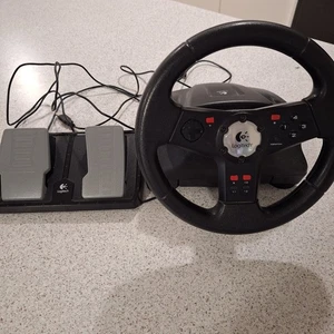 Logitech Steering Wheel & Pedals – pc Boxed VGC, tested and works - Bild 1 von 7