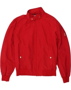 REFRIGUE Mens Bomber Jacket UK 44 2XL Red Nylon BY30 - Picture 1 of 3