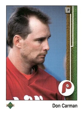 1989 Upper Deck #409 Don Carman Philadelphia Phillies Baseball Card - Image 1 of 2