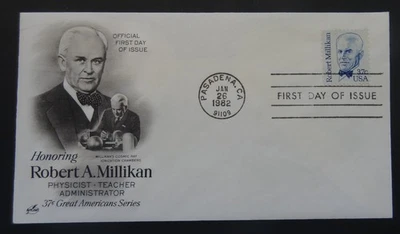 US Envelope, First Day Issue, 37¢ Robert A. Millikan (4097) - Image 1 of 4