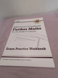 AQA Level 2 Certificate in Further Maths - Exam Practice Workboo... by CGP Books - Picture 1 of 4