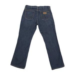 Wrangler Retro Jeans Herren 36 x 32 schmale Passform Stiefeljeans blau 77MWZBB 100 % Baumwolle gebraucht, in einwandfreiem Zustand - Bild 1 von 16