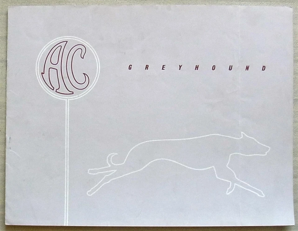 AC GREYHOUND Car Sales Brochure 1961-62 - Image 1 of 4