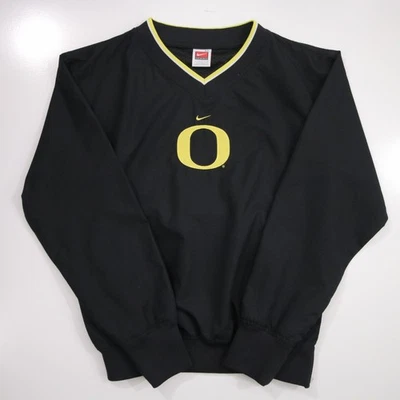 Oregon Ducks Pullover Windbreaker Youth Medium Nike Team Center Swoosh V-Neck - Image 1 of 4