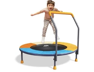 3Ft Foldable Trampoline, Kids, 36”, Mini Trampoline W Handle Bar Indoor/Outdoor - Picture 1 of 4