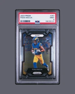 2023 Panini Prizm - Puka Nacua #357 (RC) PSA 9 - Picture 1 of 7