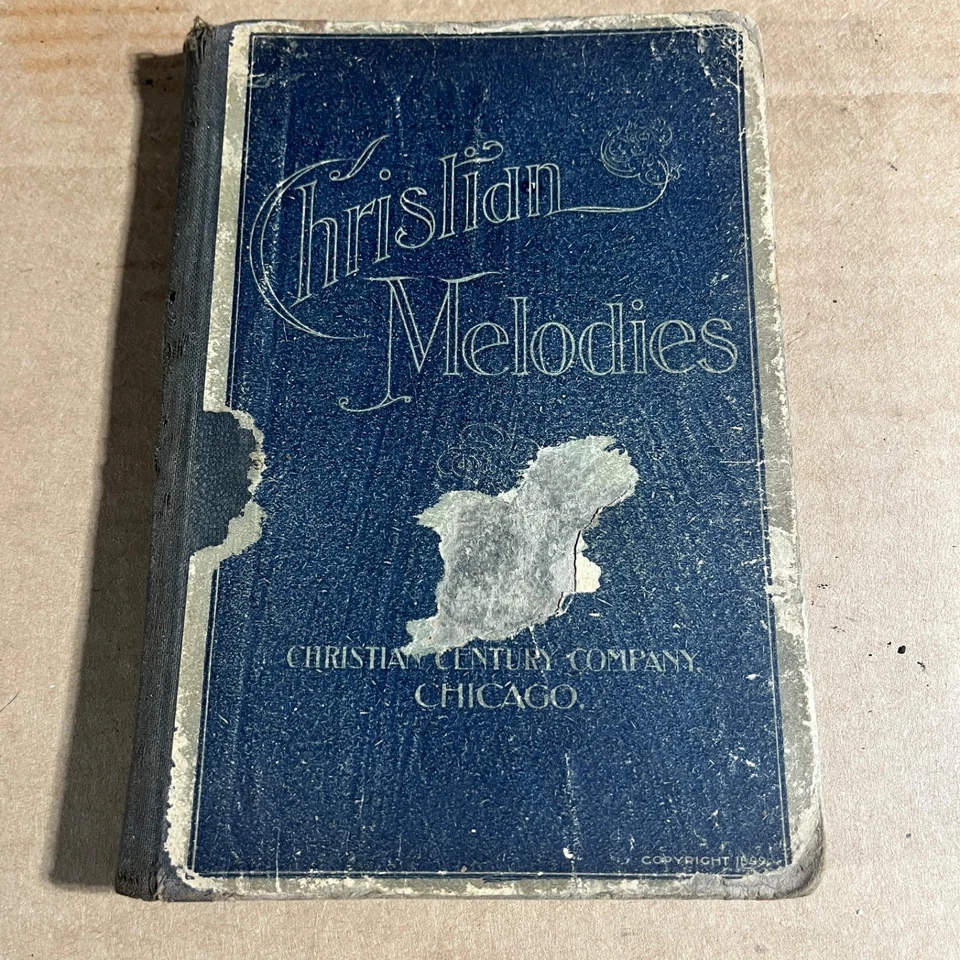 Libro de himnos Christian Melodies de 1899 de WM Kirkpatrick Foto 1 de 4
