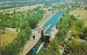 Berühmte Lift Lock Petetborough Ontario Kanada Chrom Postkarte - Bild 1 von 2