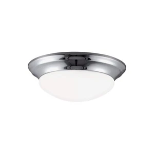 Nash 1-Light Chrome Flush Mount by Generation Lighting - Picture 1 of 2