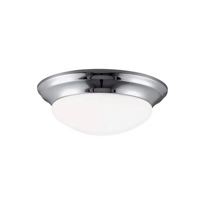 Nash 1-Light Chrome Flush Mount by Generation Lighting - Image 1 of 2