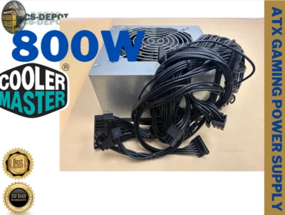 Cooler Master 800W Fully Modular 80 Plus Gold ATX Gaming Power Supply Unit - Image 1 of 4