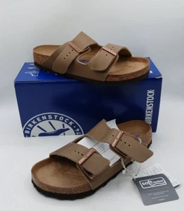 Birkenstock Arizona Regular Fit Leather Tabacco Brown 0552811-39 US M 6 W 8 - Picture 1 of 6