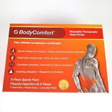Body Comfort Reusable Therapeutic Heat Packs 6 Piece Sports Pack - NEW SEALED