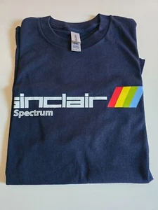 Sinclair ZX Spectrum Retro Gaming T-Shirt Blue MENS MEDIUM FREEPOST - Picture 1 of 3