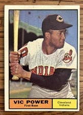1961 Topps Baseball #255 Vic Power Ex/Ex+