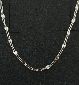 Cadena oro blanco 18k 750 mls . 40 cm. 1,11 grs. - Imagen 1 de 4