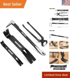 Kit completo de barra de palanca de 4 piezas - Juego de herramientas esenciales para construcción y reparaciones - Imagen 1 de 10