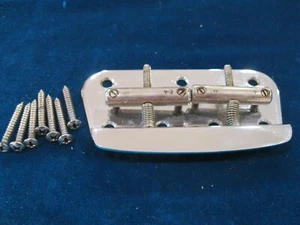 Clean early 1970's Vintage FENDER MusicMaster Bass BRIDGE Tailpiece - Picture 1 of 9