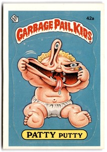 1985 Garbage Pail Kids GPK PATTY PUTTY Card #42a Sticker