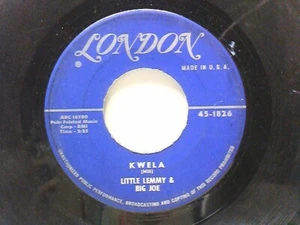 'KWELA B/W LITTLE LEMME' VON LITTLE LEMME & BIG JOE LONDON 1826 JAZZ/WELT  - Bild 1 von 2