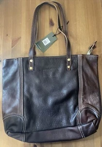 Myra Bag Finessa Genuine Leather Tote Bag Made In India NWT Flaws Two Strap - Picture 1 of 6