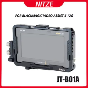 Nitze JT-B01A Kamerakäfig für Blackmagic Video Assist 5 12G-SDI/HDMI & HDMI Kabel - Bild 1 von 6