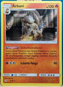 POKEMON - Maestro Detective Pikachu - Arkani - 6/18 - HOLO - alemán - Imagen 1 de 1