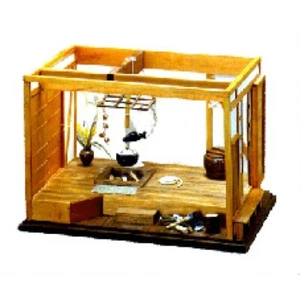 Japanischer Stil Zimmer Irori versunkener Herd 1:12 Miniatur Haus Bausatz mit Interieur - Bild 1 von 3