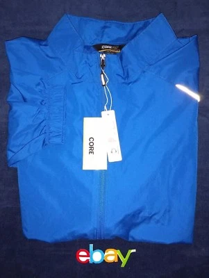 NUEVO CON ETIQUETAS NUEVO Para hombres CORE 365 NORTH END Cremallera Completa AZUL REAL Cortavientos Poliéster Talla XL Foto 1 de 4