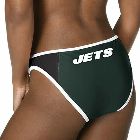 Forever Collectibles Women's New York Jets Team Logo Swim Suit Bikini Bottom Cover