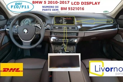 BMW 5 Serie F10 F11 LCD DISPLAY 9321016 schermo PARTE DI RICAMBIO NUOVO - Immagine 1 di 2