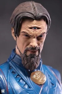 1/12 Painted Three Eyes Dark Doctor Strange Head Carved Fit 6'' ML Action Figure - Picture 1 of 6