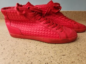 Zara Man Shoes Size 44/ 11 US Red Mens Sneaker High Top - Picture 1 of 4